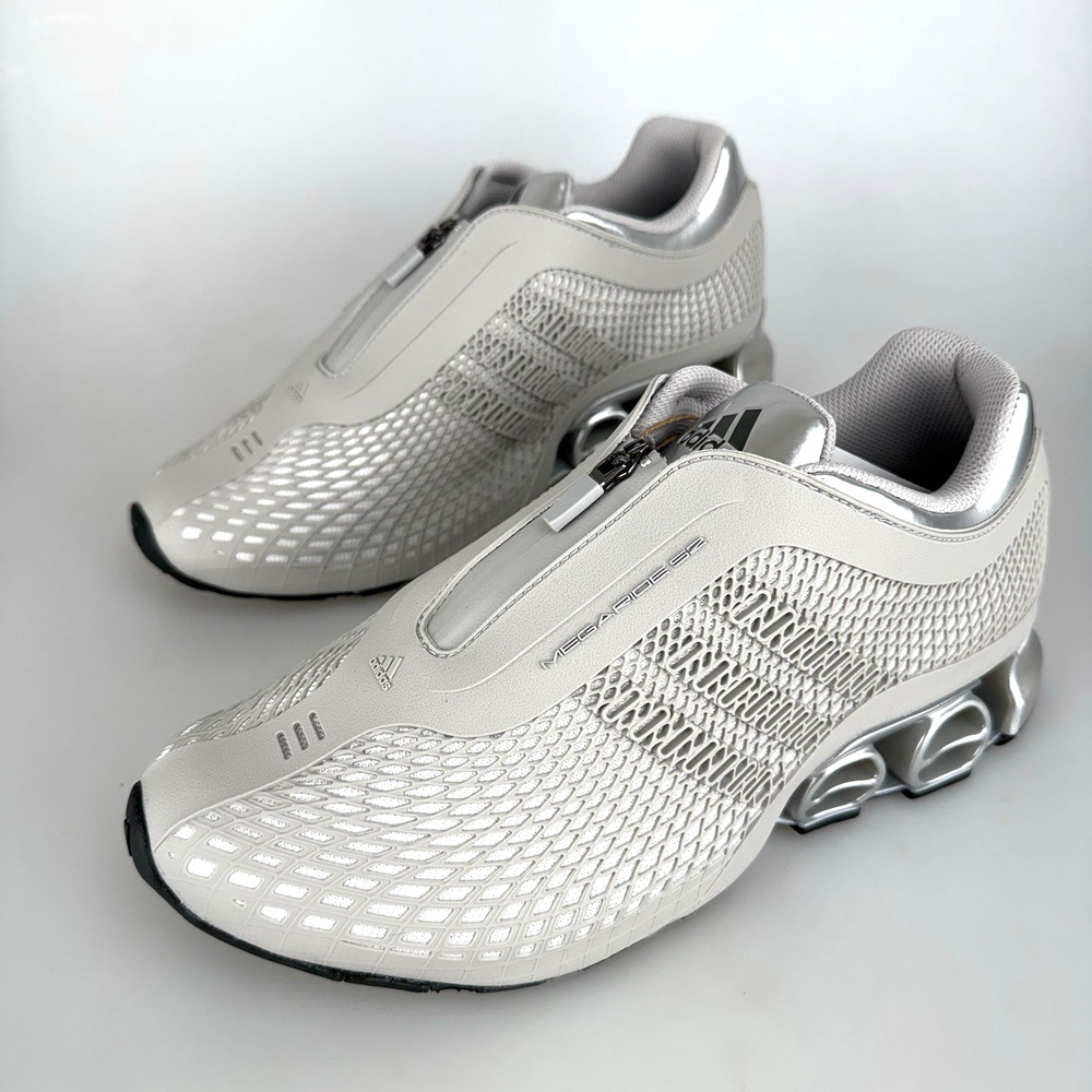 Adidas Shoes Megaride S2 Size US 8 Sneakers JR4744 Gray Crystal Zipper New